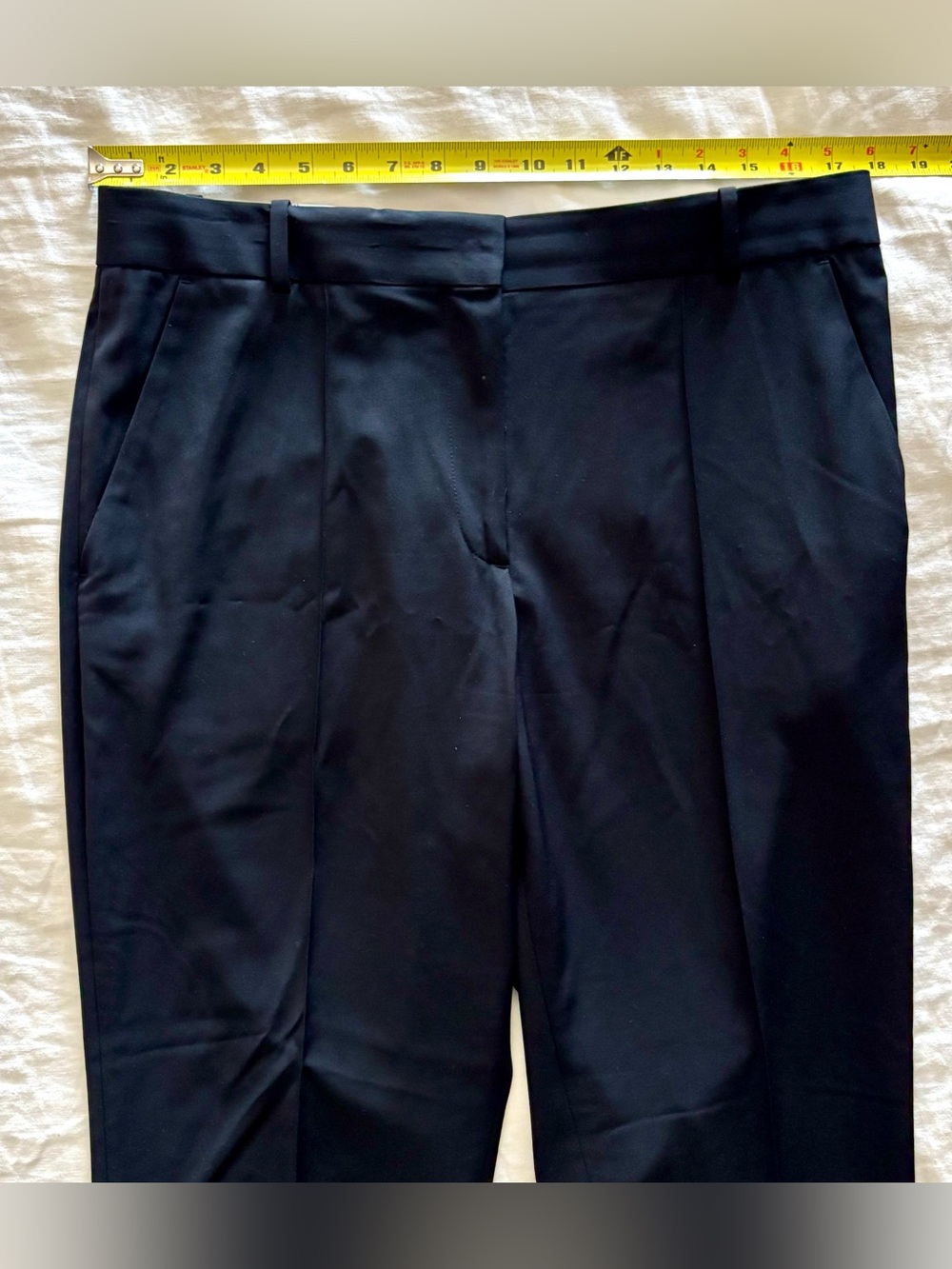 Everlane Wool Trousers Black W12 - Picture 6 of 10
